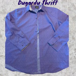 Men's Large Calabrum London Modern Fit Large Size 16-16 1/2 Button Up